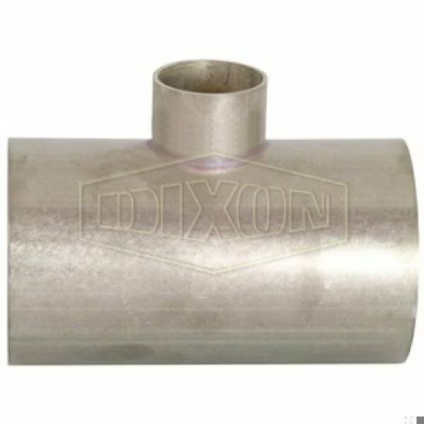 Weld Reducing Tee, 3 x 1-1/2 in, 304 SS, Domestic, Dixon, Mfr#: B7RWWW-G300150U